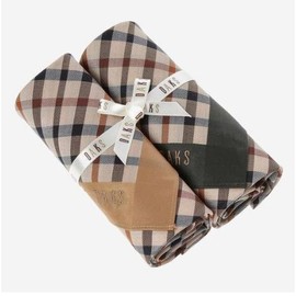 Daks (신세계강남점)DCHA0E002I2 하우스체크 면 손수건 2종세트 Shinsegae Gangnam (DCHA0E002I2) House Check Cotton Handkerchief Set of 2