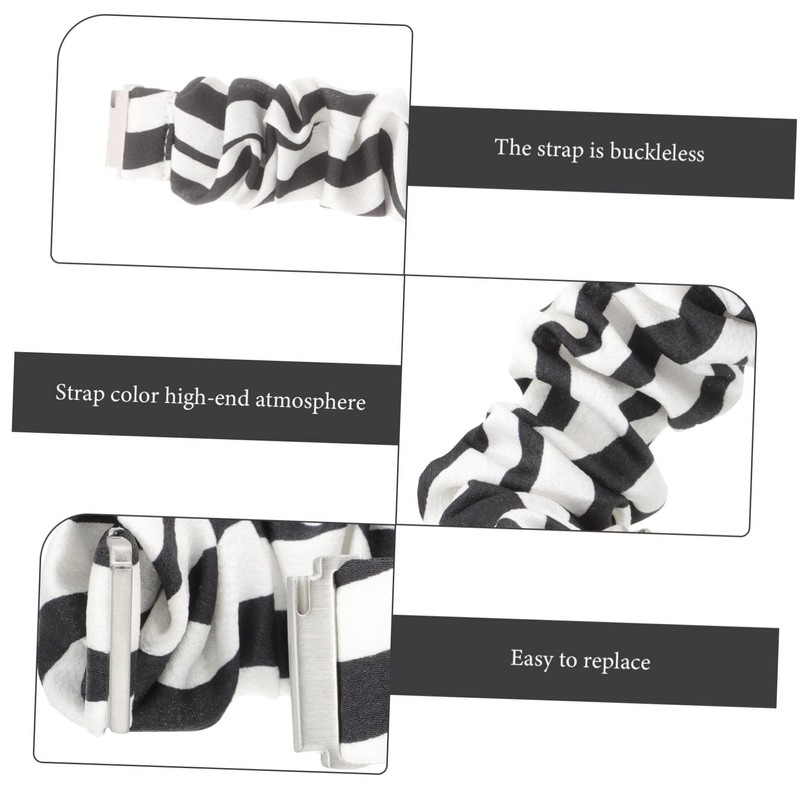 OSALADI Stretchable Zebra Print Watch Band for Watch Elastic Strap