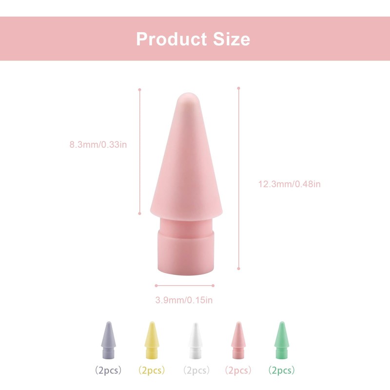 CHSEROK Stylus Pen Replacement Tips, Pack of 10 Replacement Tips,