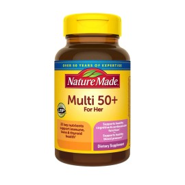 Nature Made Women's 50+ Daily Multivitamin with no Iron, 90 Tablets