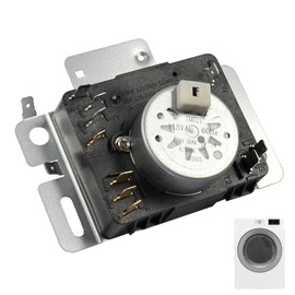 W10436302 Promrmr Dryer Timer Replace WPW10436302 4446791 Fit for Whirlpool Kenmore Amana Clothes Dryer 115V 60Hz 3W