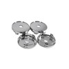 Wumio Wheel Center Cap, 2.4 inches (60 mm), Silver, 1