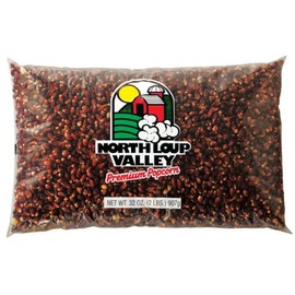 Popcorn County USA | Red Un-Popped Popcorn | Rich Red Kernels Pop White & Crunchy | Non GMO and Gluten Free | Movie Night Snack | Made in Nebraska | 2 lb Bag (6 Pack, Red)