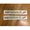 Aftermarket Featherlite Aluminum Trailer Decals (Set 2) Black 12” Replacement