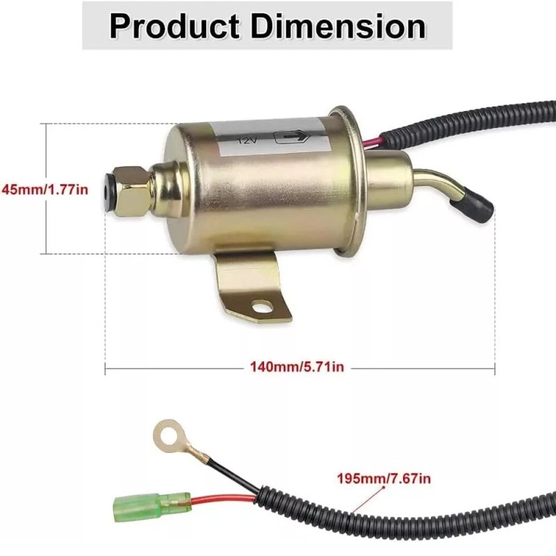 Cahuczlhoz Fuel Pump + Filter For Onan Microquiet 4000 4KW