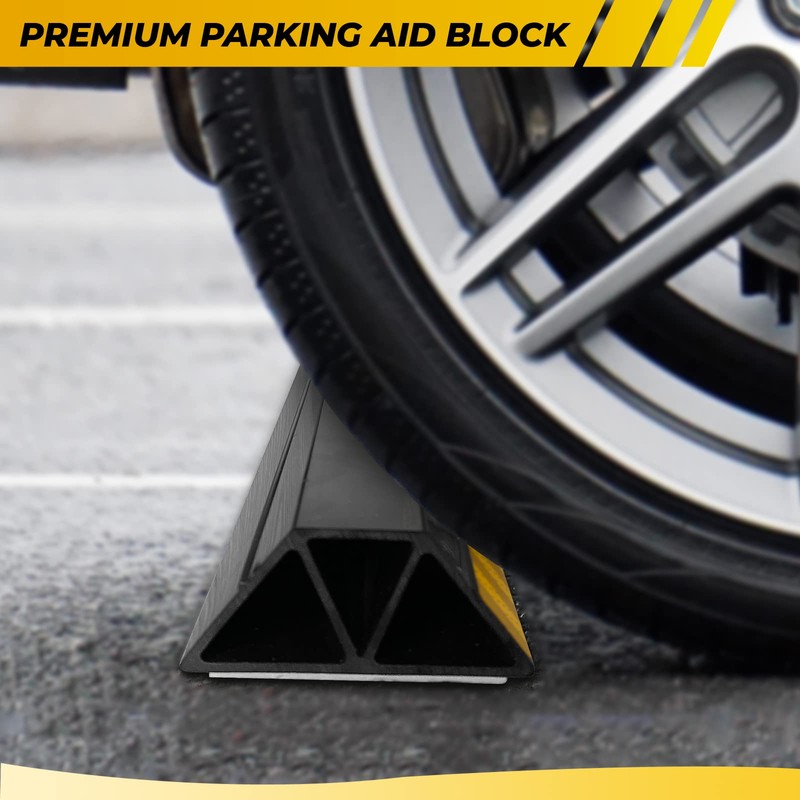 HOXWELL (New Updated 18" 2 Packs Heavy Duty Parking Stopper