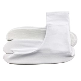Kyoto Kimono Yuzen Stretch Tabi Socks, White, Tabi Cover, No Haze, 5.9 - 11.0 inches (15.0 - 28.0 cm), Anti-Slip, Rubber Mouth, For Children, Women's, Men's, Kimono, Japanese Clothes, Accessories,
