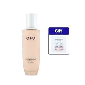 O Hui 오휘 미라클 모이스처 핑크 베리어 스킨소프너 150ml  + 미라클 모이스처 앰플 777 파우치 30매 Ohui Miracle Moisture Pink Barrier Skin Softener 150ml + Miracle Moisture Ampoule 777 Pouch 30 Sheets