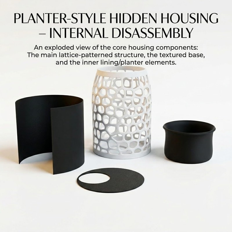 Camera Disguise Vase Compatible with Ring Indoor Cam (2nd Gen)