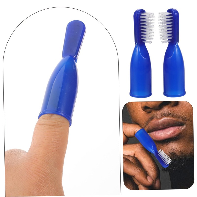 Gatuida 20Pcs Mini Portable Prison Toothbrushes Safe Half Finger Design