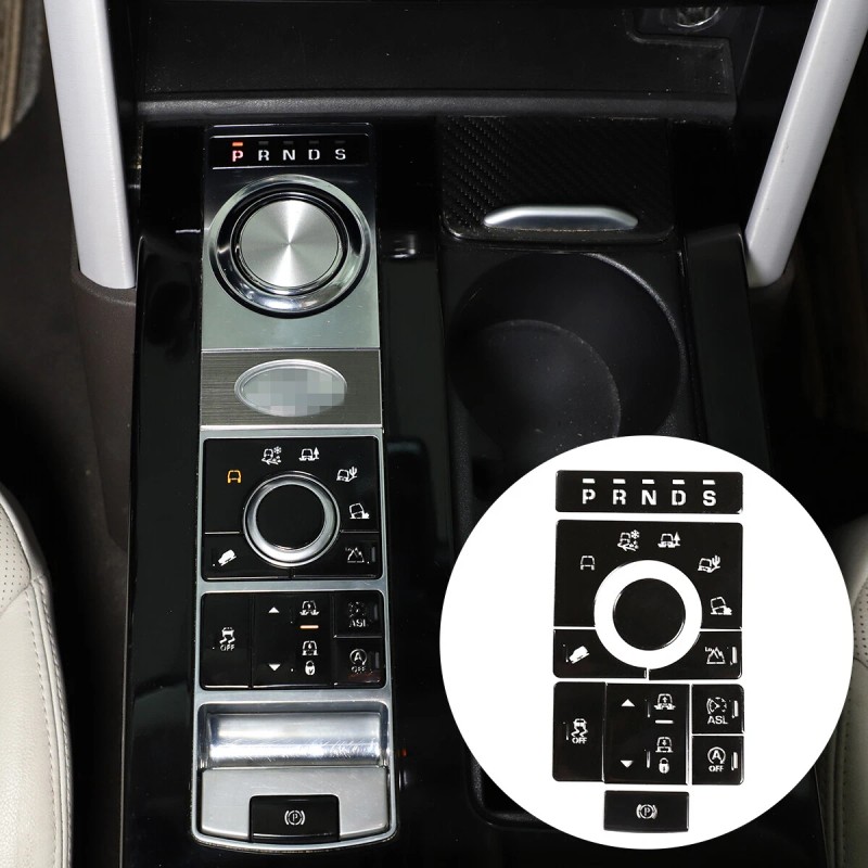 Unbranded Alloy Terrain Mode Button Decoration Stickers For Land Rover