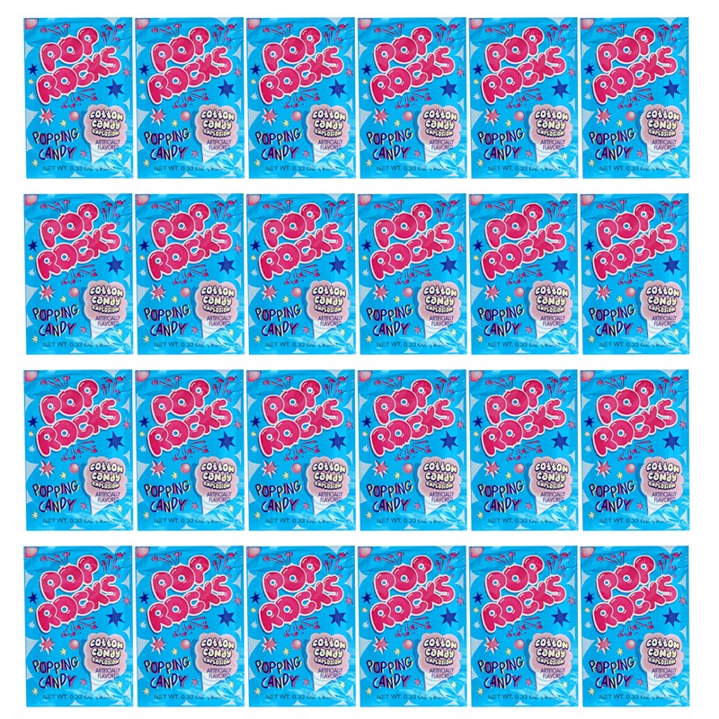 Pop Rocks Cotton Candy, 24 Pack, Fun Candy For Kids