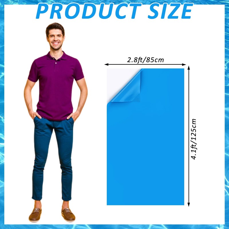 Exlarge Pool Liner Repair Patch 4ft x 2.8ft Vinyl Pool