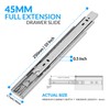 10 Inch Soft Close Drawer Slides 4 Pairs (8pcs) Side