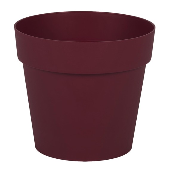 EDA Flower Pot, Burgundy, Ø 15 cm