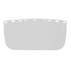 Bullard 840ME Clear, Flat, Multi-fit Polyester Visor, 8" x 15"