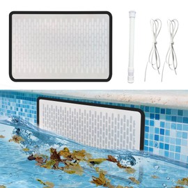TDMCKRSHWAY Skimmer Guard for Inground Pool to Keep Objects Out of Skimmer with Ultra Fine Mesh, Inground Pool Skimmer Cover Plate Leaf Guard, Easy to Install (L)