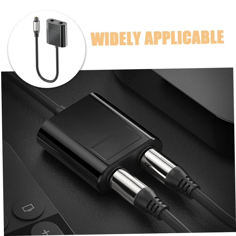 TEHAUX Audio Cable Splitter Optical Fiber Splitter 1-in-2 Output for