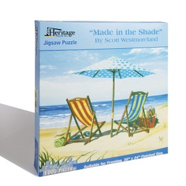Heritage Puzzle In the Shade - 1000 Pieces - Shady Oceanside Relaxation