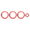 4Pcs A/C Knob Ring Trim Volume Adjuster Decor Fit for