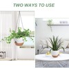 Vanslogreen 8 Inch Hanging Planters for Indoor Outdoor Plants, 2