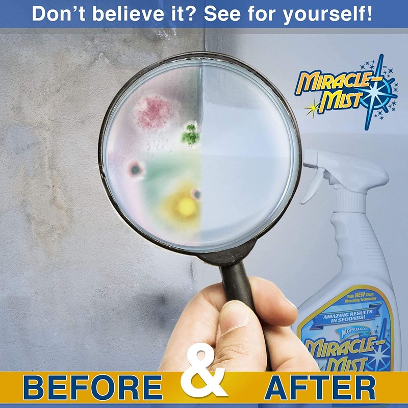 MiracleMist Instant Cleaner for Indoor and Outdoor Use, 32 oz