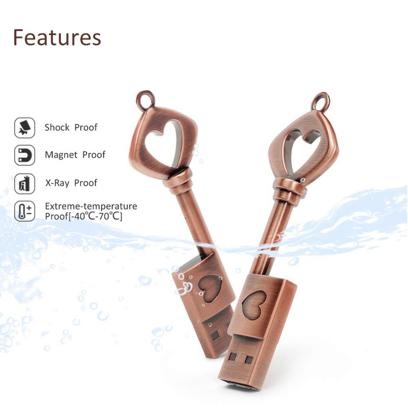 BORLTER CLAMP BorlterClamp 32GB USB 2.0 Flash Drive Retro Metal