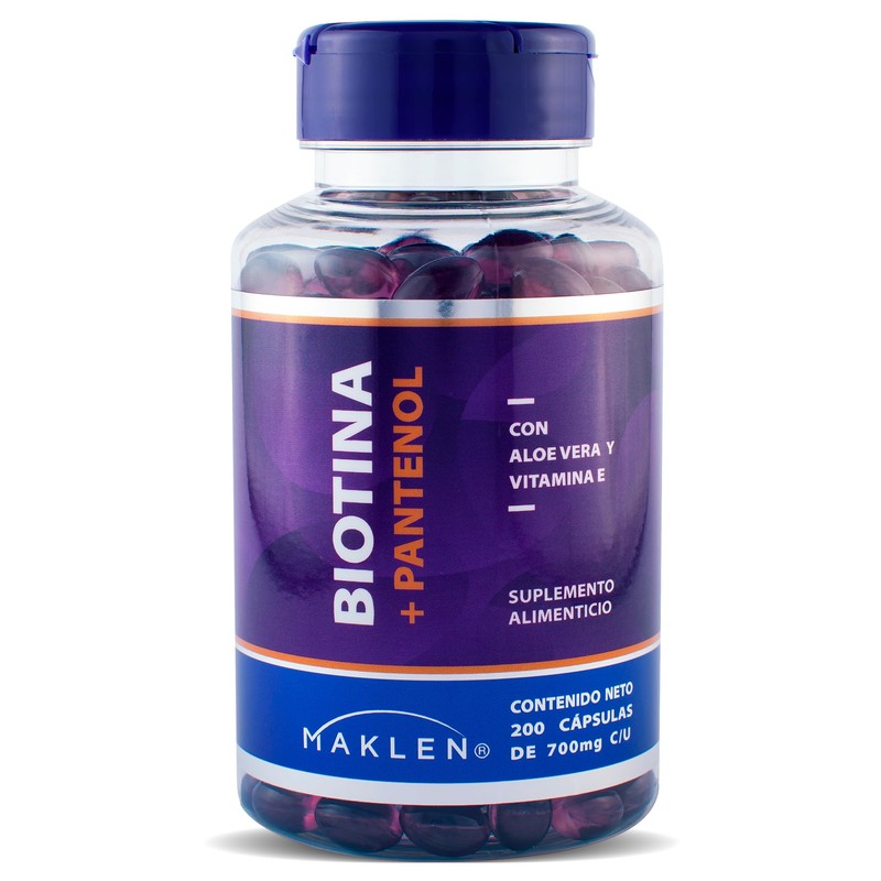 Biotina + Pantenol y Vitamina E - Suplemento para Cabello