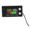 Battery Capacity Tester LCD Color Screen DC Voltmeter with Alarm