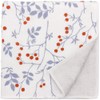濱 Pattern Japanese taoru semiuxossyu Red Berries Gray
