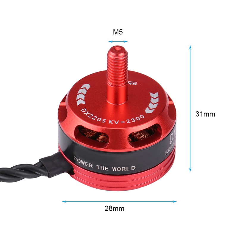 4pcs DX2205 2300KV 2-4S Brushless Motor for X210 X220 250
