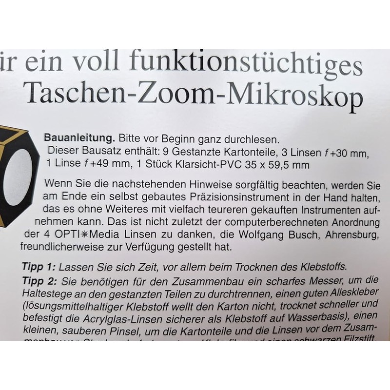 AstroMedia Pocket Zoom Microscope Kit