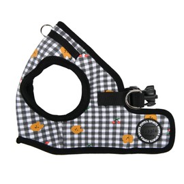 Puppia Spring and Summer Fashion Step-in Vest Dog Harness, Black_Baba, Extra Large