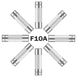 ALLECIN 10A 250V 6x30MM Fast Blow Ceramic Fuses 10 Amp 250 Volt 0.24 x 1.18 Inch Fast-Acting Tube Fuse F10AL250V (Pack of 10Pcs)