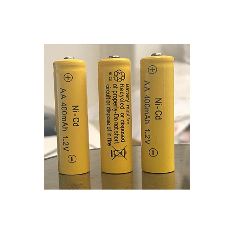 3 AA 400 mAh Nicd Rechargeable Solar Batteries