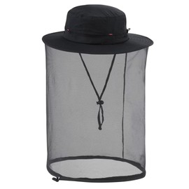 Connectyle Mosquito Net Hat for Men Women Sun UV Protection Bucket Hat for Fishing Hiking Gardening Boating Hat UPF 50+ Black