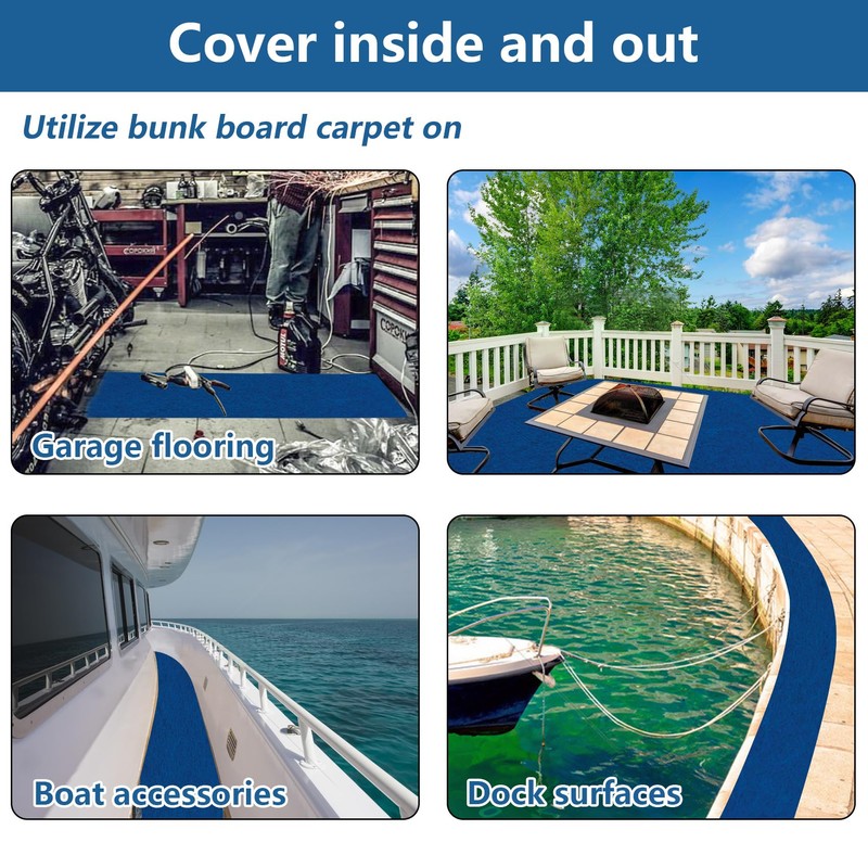 Boat Trailer Bunk Carpet, Marine Grade Carpet 9/11/12/16/17/20/24 Inch for