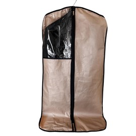 2x Beige Suit cover with window | Suit bags | Garment bags | Suit carrier