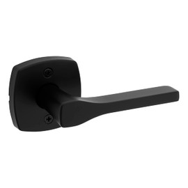 Weiser Prague Matte Black Handle, Left-Handed Half Dummy Lever, Non-turning Interior Door Handles for Wardrobe, Closet Door & French Doors, Cabinet Handle/Cupboard Handles, Modern Home Décor