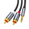 Aux011721 Japanese Company 3.5mm Male, 2RCA (Male) Audio Cable, 1.8m,