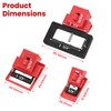 TOKCKYBL Circuit Breaker Lockout Kit,12-Pack - OSHA Compliant Lockout Tagout