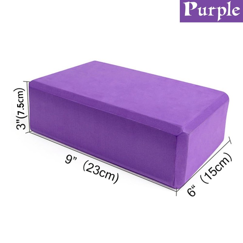 1x Yoga Block Brick Foaming Home Exercise Practice Fitness Gym