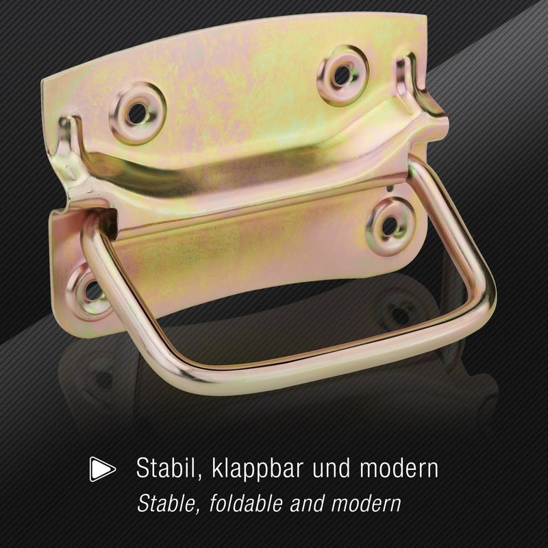 SOTECH 2 x Folding Handles (120 x 80 mm, Steel,