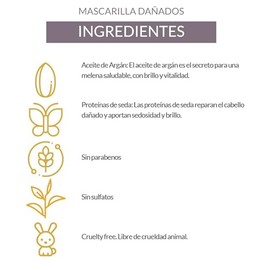 Alea Hair Mask for Damaged Hair with Argan Oil 13.5oz/400ml