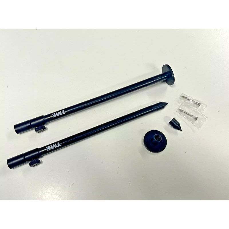 TMC 2 x Interchangeable Aluminium Fishing bank sticks and stage
