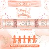 Table Runner 30th Birthday Woman Rose Gold Happy 30th Birthday