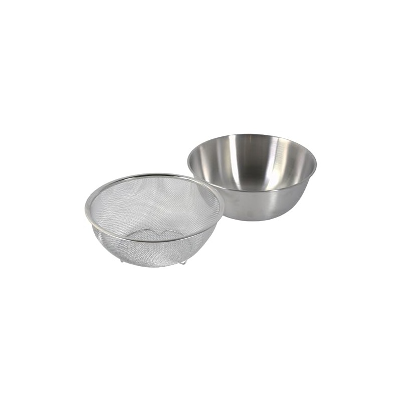 Pearl Metal Colander Bowl Set, 8.7 inches (22 cm), Stainless