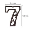 Decorative House Numbers-4.6 Inch High Rustic Cast Iron Home Address
