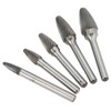5pcs Carbide Burrs Single Cut Rotary File with 6mm/0.24in Shank