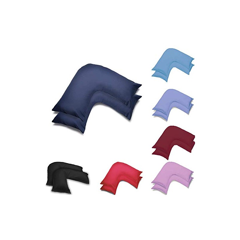 US Fabrics Pack Of Two Orthopedic V Shaped Pillow Case